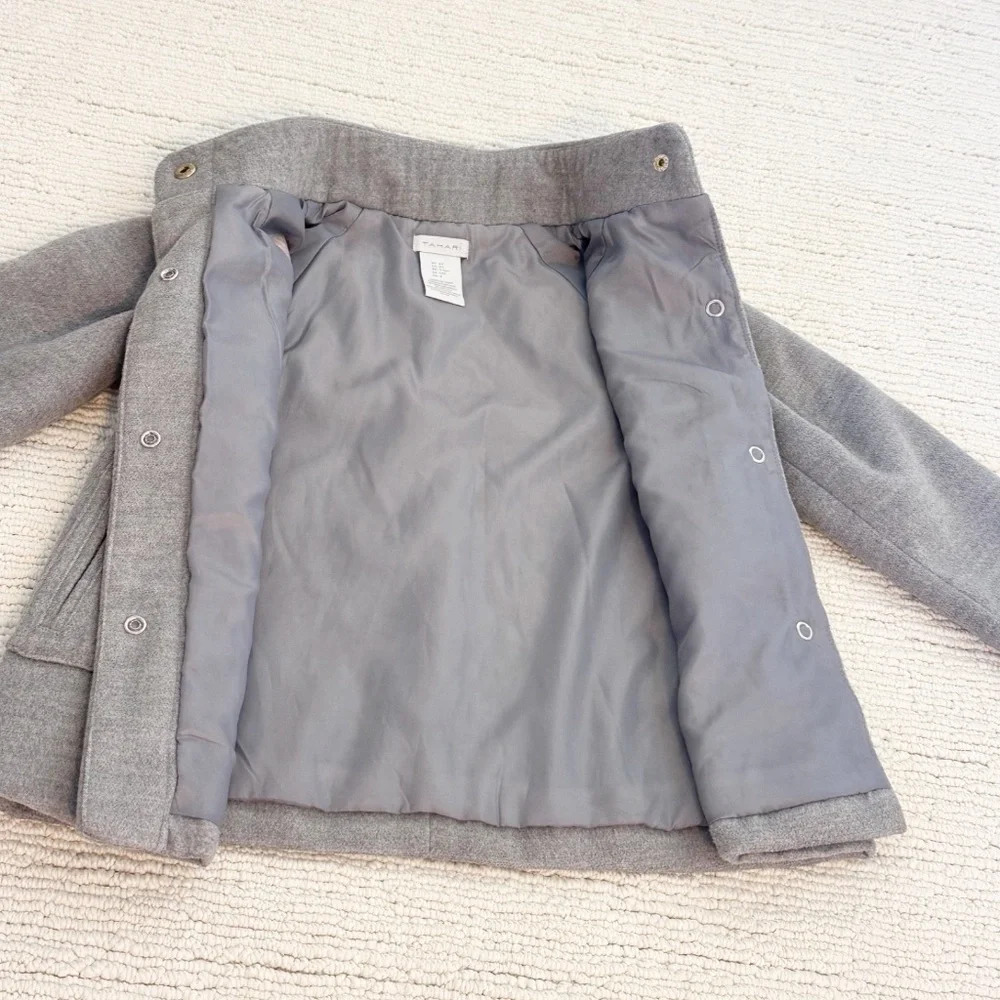 TAHARI Toddler Girls 4T Gray Peacoat Jacket Classic Cozy Church Special Events